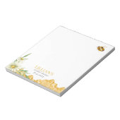 Honey Bee Bridal Shower Favor Notepad Notitieblok (Linkerzijde)