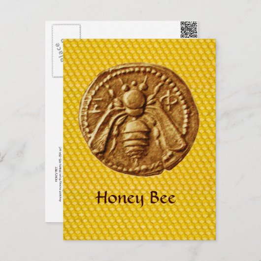 HONEY BEE BRIEFKAART (Voorkant / Achterkant)
