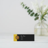 HONEY BEE BROWN WAX SEAL / Cupid the Honey Thief Mini Visitekaartje (Staand voorkant)