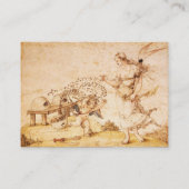 HONEY BEE BROWN WAX SEAL / Cupid the Honey Thief Visitekaartje (Achterkant)