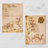 HONEY BEE BROWN WAX SEAL / Cupid the Honey Thief Visitekaartje (Voorkant / Achterkant)