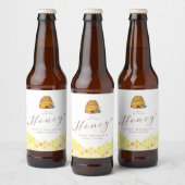 Honey Bee Bruidsfeest Fles Etiket (Flessen)