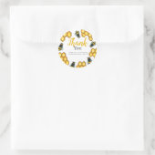 Honey bee bumble bee dank u verjaardag gunst ronde sticker (Tas)