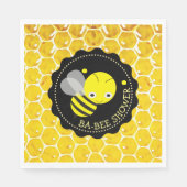 Honey Bee Bumblebee Thlee Babee Shower Napkins Servet (Voorkant)