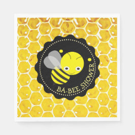 Honey Bee Bumblebee Thlee Babee Shower Napkins Servet
