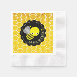 Honey Bee Bumblebee Thlee Babee Shower Napkins Servetten