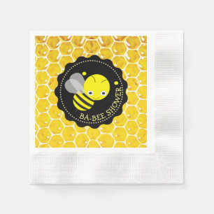 Honey Bee Bumblebee Thlee Babee Shower Napkins Servetten