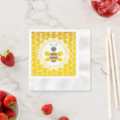 Honey Bee Bumblebee Thleed Baby shower Napkins Servet (Insitu)