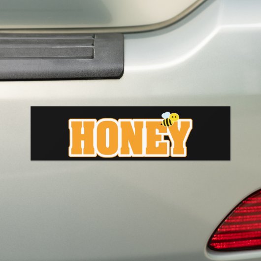 HONEY BEE BUMPERSTICKER (Op auto)