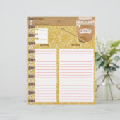 Honey Bee Cookbook Tussenvoegsel (Staand voorkant)