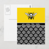 Honey Bee Custom Briefkaart (Voorkant / Achterkant)