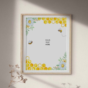 Honey Bee Custom Poster