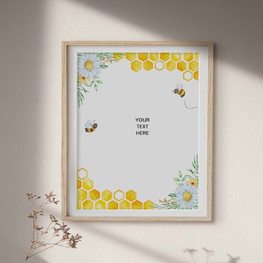 Honey Bee Custom Poster