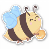 Honey Bee Cute Sticker (Voorkant)