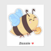 Honey Bee Cute Sticker (Vel)