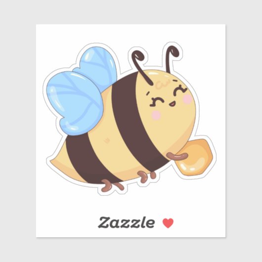 Honey Bee Cute Sticker (Vel)