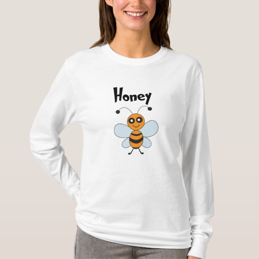 Honey Bee Cute T-shirt (Voorkant)
