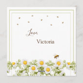 Honey Bee Daisy Wreath be My Honey Valentijn Day Feestdagenkaart (Achterkant)