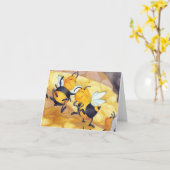 Honey Bee Dance / Notecard Kaart (Gele Bloem)