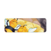 Honey Bee Dance Retouradreslabel Etiket (Voorkant)