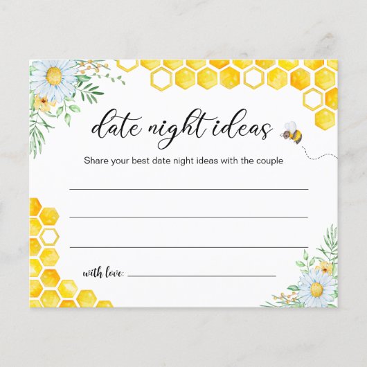 Honey Bee Date Night Ideas Bridal Shower (Voorkant)