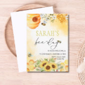 Honey Bee-Day Thema Verjaardagsfeestuitnodiging Kaart