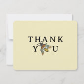 Honey Bee Eenvoudig Baby shower Bedankt Card | Min (Voorkant)