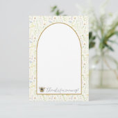 Honey Bee Eerste Verjaardag Bedankt Cards (Staand voorkant)