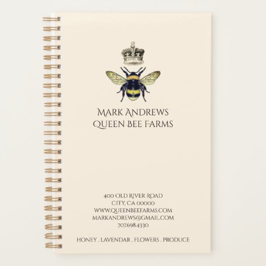 Honey Bee en Crown Business Planner (Voorkant)