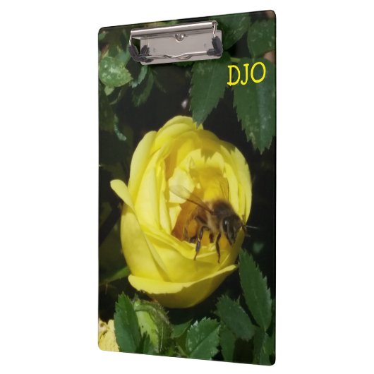 Honey Bee en Yellow Rose Tweezijdig Klembord (Links)