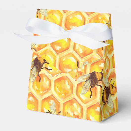 Honey Bee Favor Box Bedankdoosjes (Voorkant Zijde)