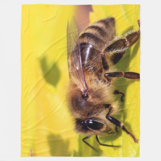 HONEY BEE FLEECE DEKEN (Voorkant)