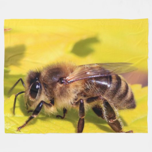HONEY BEE FLEECE DEKEN (Voorkant (Horizontaal))