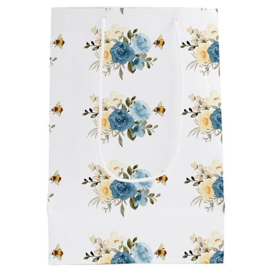 Honey Bee Floral Medium Cadeauzakje (Achterkant)