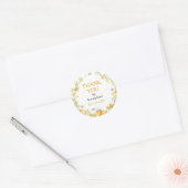 Honey Bee Floral Sticker Labels Verjaardag (Envelop)