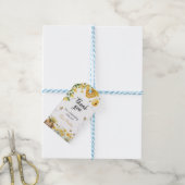 Honey Bee Flower Birthday Baby Shower Cadeaulabel (Met Touw)