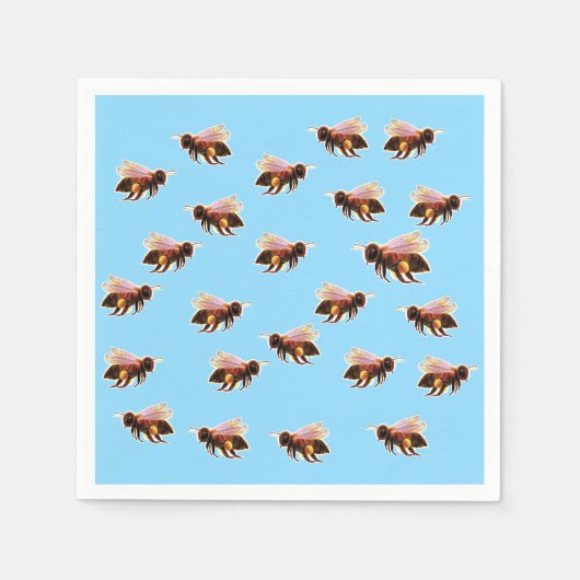 Honey Bee Flying Napkins Servet (Voorkant)
