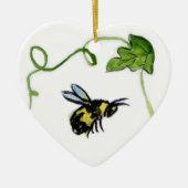 Honey Bee Garden Art Custom Ornament Pendant (Voorkant)