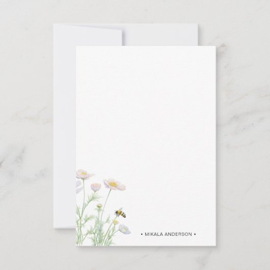 Honey Bee Gepersonaliseerde briefkaart (Voorkant)