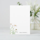 Honey Bee Gepersonaliseerde briefkaart (Staand voorkant)