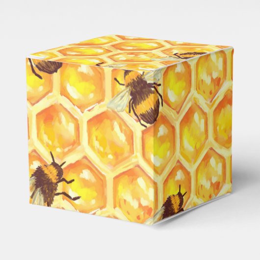 Honey Bee geschenkdoos Bedankdoosjes (Voorkant Zijde)