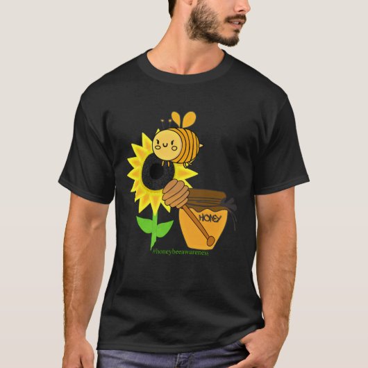 Honey Bee Gezond Leven - 20 april T-shirt (Voorkant)