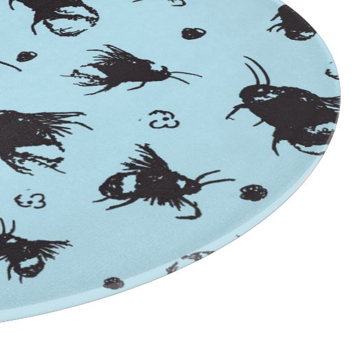 Honey Bee Glass Chopping Board - Cadeau voor mama Snijplank (Hoek)