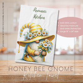 Honey Bee Gnome Keuken Handdoeken