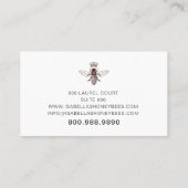 Honey Bee Gold Folie Apiary Imker Producten Visitekaartje (Achterkant)