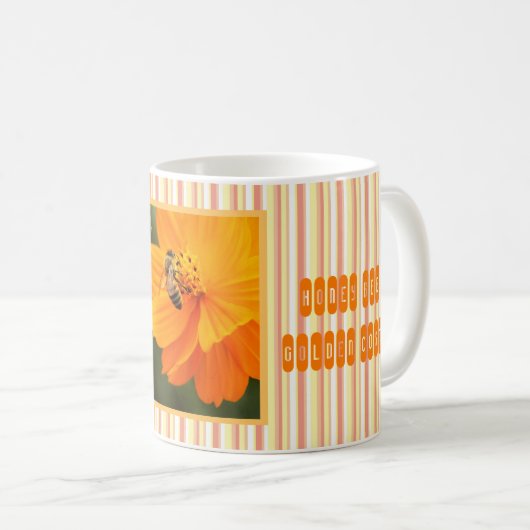 Honey Bee & Golden Cosmos [Classic Mug] Koffiemok (Voorkant rechts)