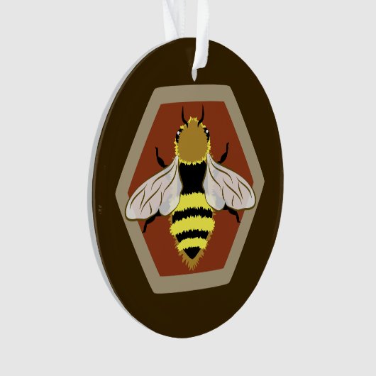 Honey Bee Graphic Ornament (voorkant)