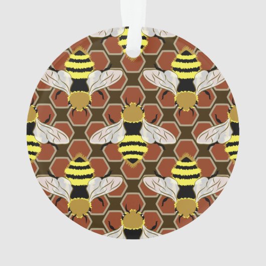 Honey Bee Graphic Ornament (achterkant)