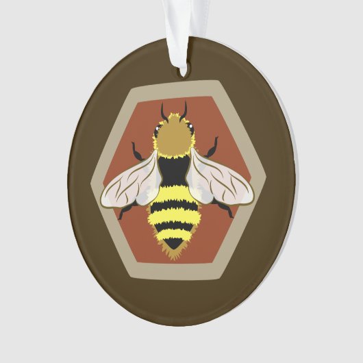 Honey Bee Graphic Ornament (voorkant)