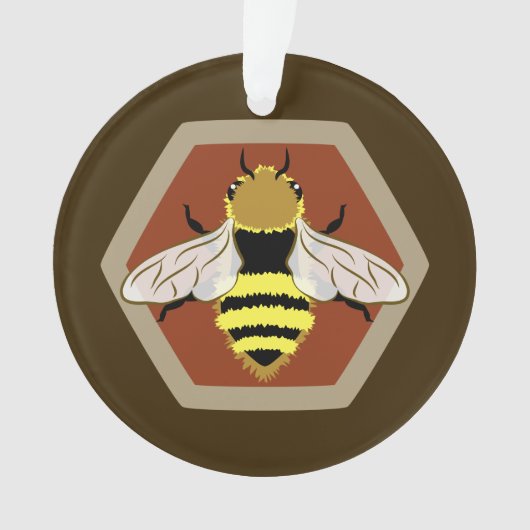 Honey Bee Graphic Ornament (voorkant)